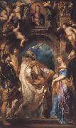 St Gregory the Great Surrounded by Otber Saints (mk01), Peter Paul Rubens